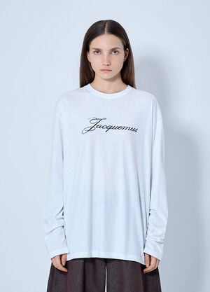 Jacquemus Long Sleeve T-Shirt White jac0266019