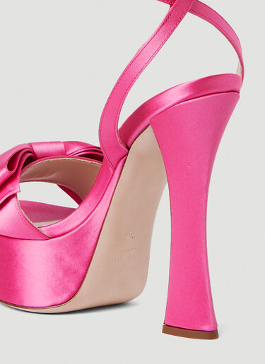 Miu Miu Bow Front Platforms Pink miu0250054