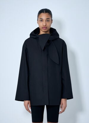 TOTEME Technical scarf jacket Black tot0264020