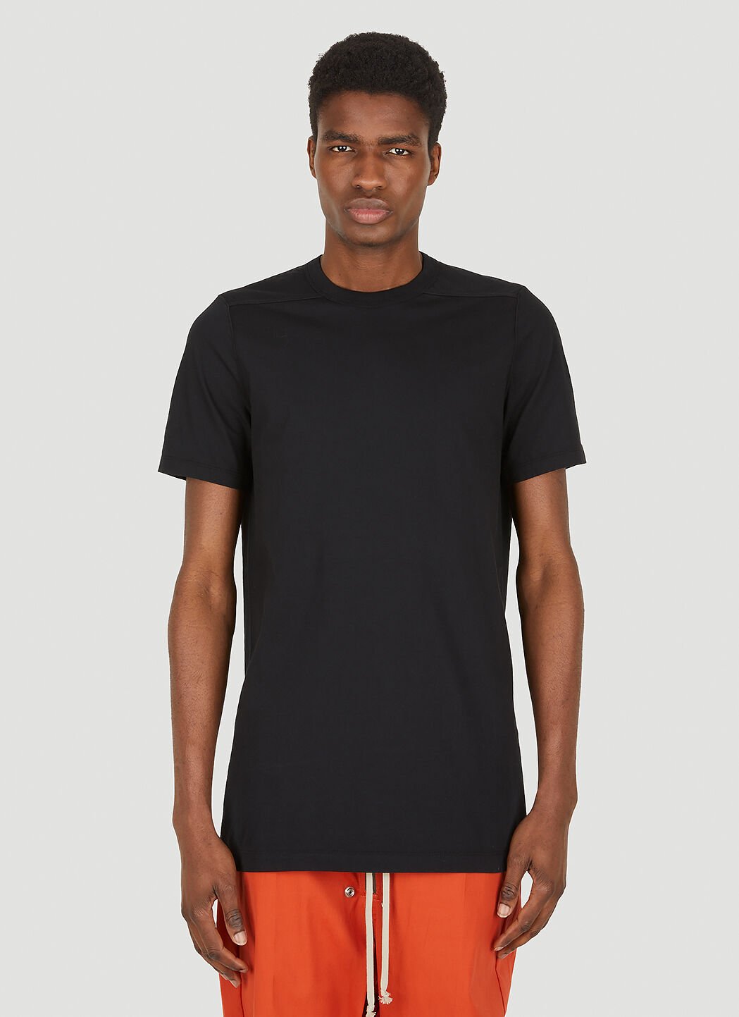 Rick Owens 레벨 티셔츠 블랙 ric0149020