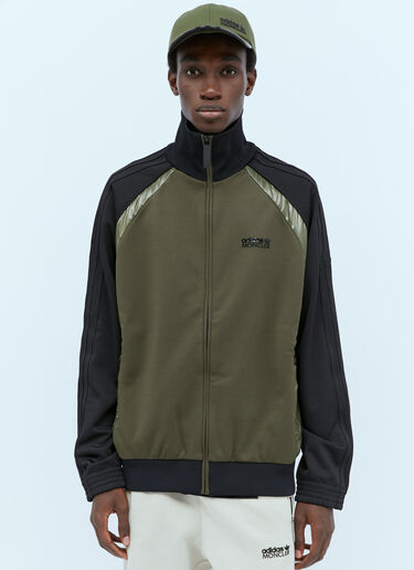 Moncler x adidas Originals 徽标贴花拉链开衫 橄榄色 mad0154008