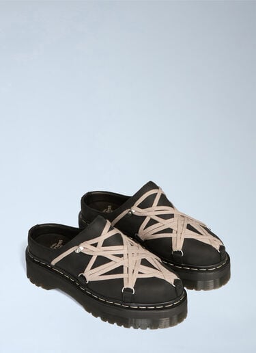 LN-CC® - Rick Owens x Dr. Martens: Quad Sole Megalace® Mules - Black Rick Owens x Dr. Martens Quad Sole Megalace® Mules Black rod0166003