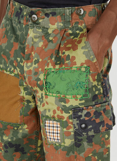 DRx FARMAxY FOR LN-CC Patchwork Military Pants Green drx0348006