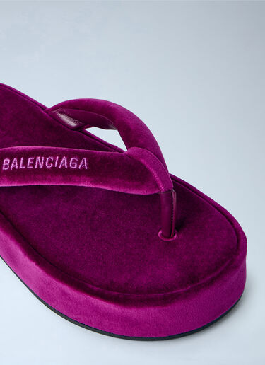 Balenciaga Jet Lag Thong-Strap Sandals Purple bal0264029