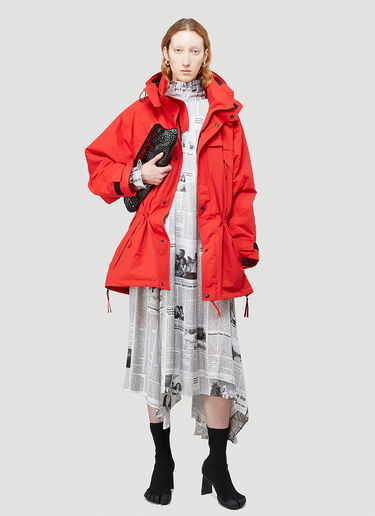 Balenciaga Parka Jacket Red bal0243023