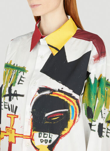 Honey Fucking Dijon Basquiat Overshirt White hdj0352017