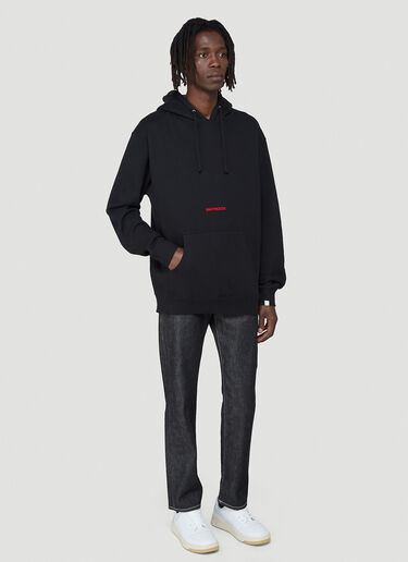 Saintwoods Logo Hooded Sweatshirt Black swo0342007