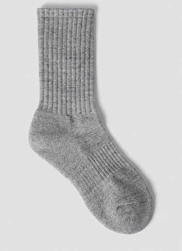 Pile Socks Human Made Pile Socks Grey hmd0152022