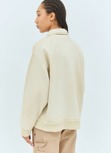 Miu Miu Heavy-Duty Cotton Overshirt Cream miu0258065