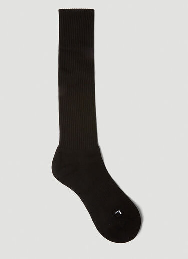 Acne Studios Logo Socks Black acn0148063