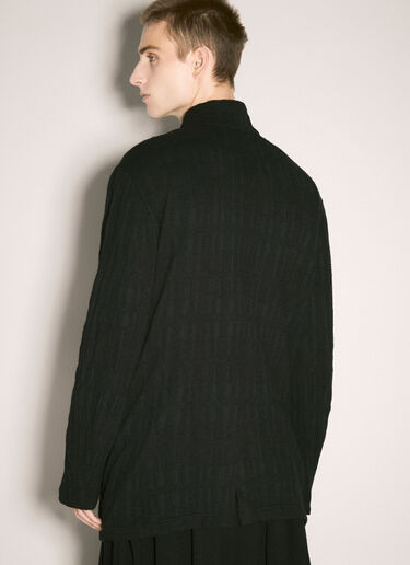Yohji Yamamoto 질감 마감 셔츠 재킷  블랙 yoy0158012