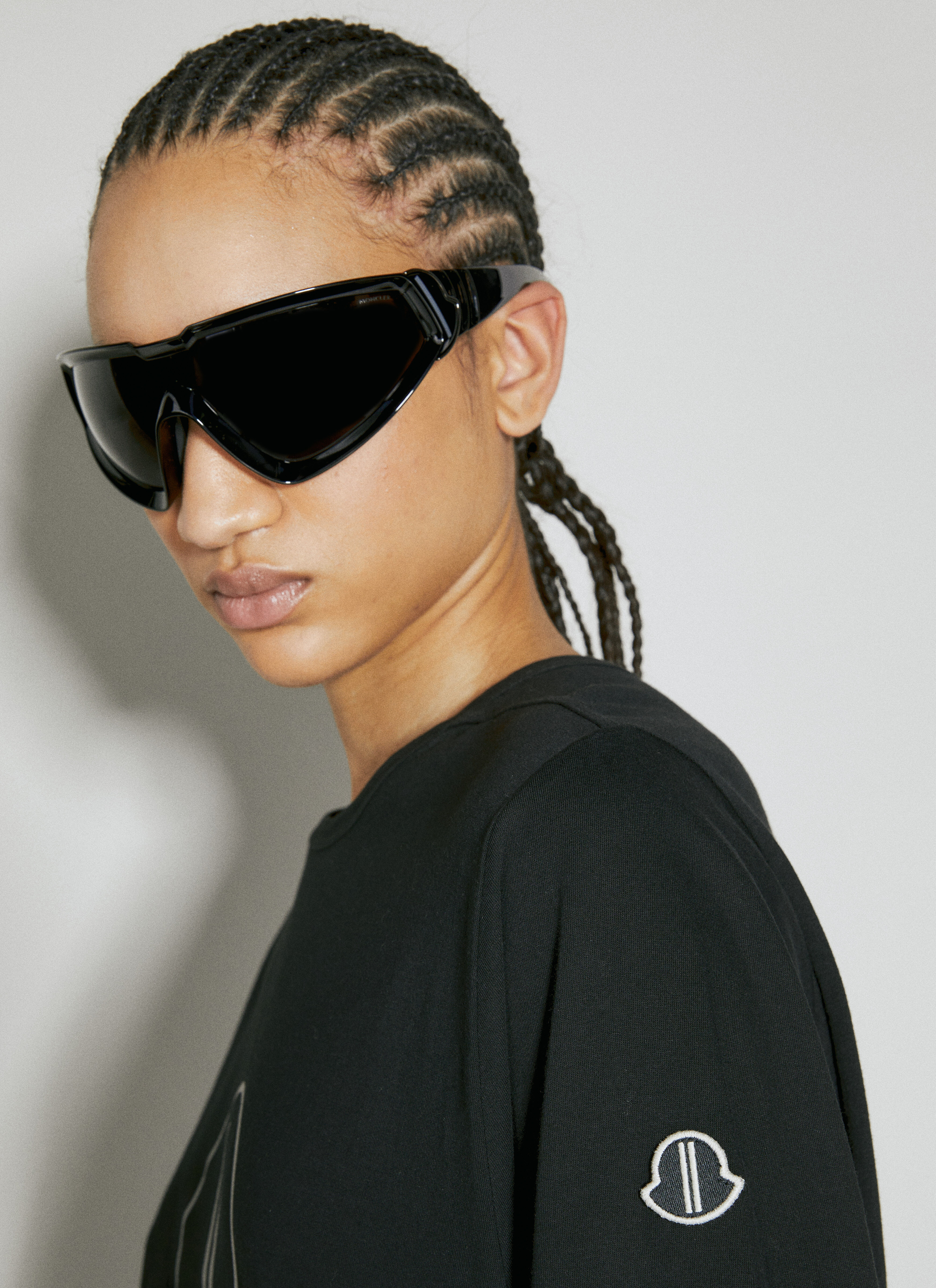 Moncler + Rick Owens レディース レベルロゴプリントTシャツ の