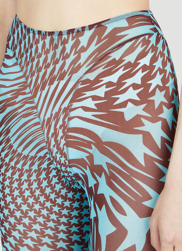 Mugler Star Print Leggings Blue mug0252033