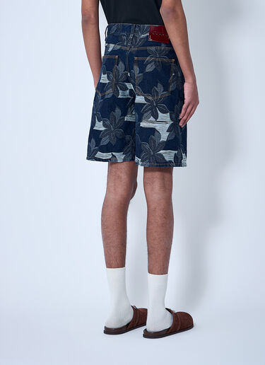 Gucci Denim Jacquard Shorts Blue guc0160002