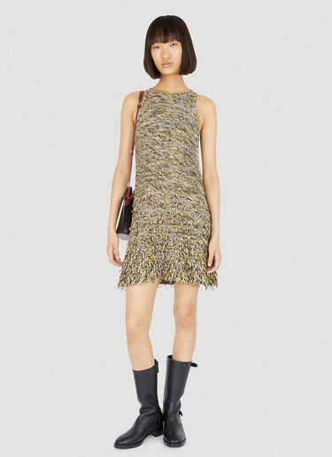 Mouline Knitted Mini Dress Durazzi Milano Mouline Knitted Mini Dress Yellow drz0252002