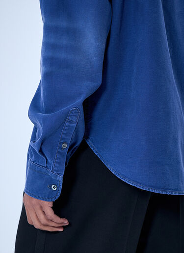 Prada Denim Button-Down Shirt Blue pra0164022
