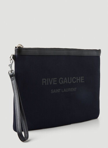 Saint Laurent Rive Gauche Logo Pouch Navy sla0147053
