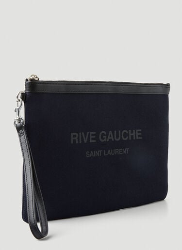 Rive Gauche Logo Pouch Saint Laurent Rive Gauche Logo Pouch Navy sla0147053