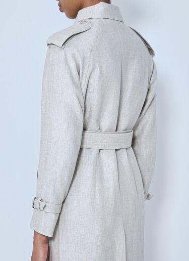 Max Mara Double-Breasted Trench Coat Beige max0264306
