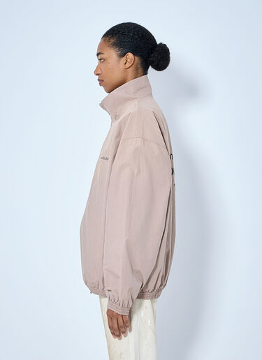 Acne Studios Logo Printed Zip-Up Jacket Beige acn0365002