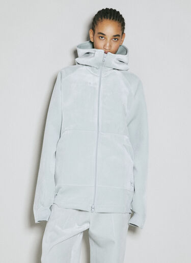Y-3 Velvet Hooded Sweatshirt Grey yyy0354029