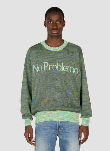 Aries Reverse Problemo Sweater Green ari0152018