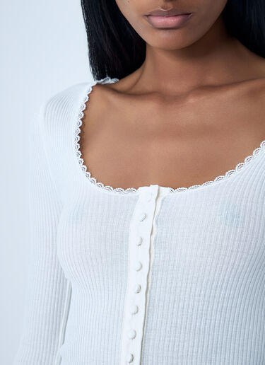 Chloé Cotton Cardigan White chl0262003