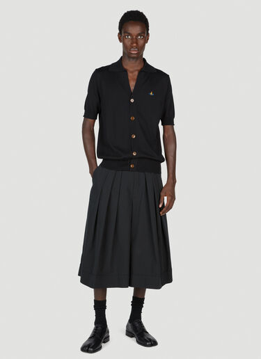 Polo Short Sleeve Cardigan Vivienne Westwood Polo Short Sleeve Cardigan Black vvw0153008