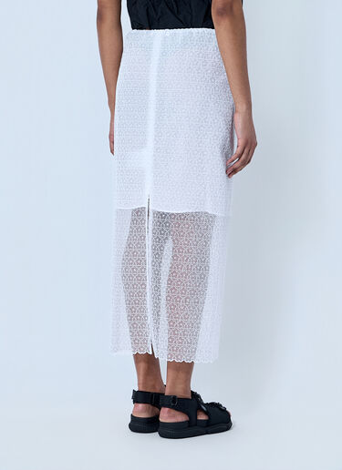 Cecilie Bahnsen Cbdonna Skirt Windflower Emb White cec0264006