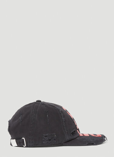 Diesel C-Ewan Distressed Baseball Cap Black dsl0153021