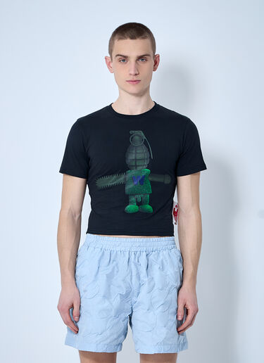 Walter Van Beirendonck Toyterror Micro T-Shirt Black wlt0160011