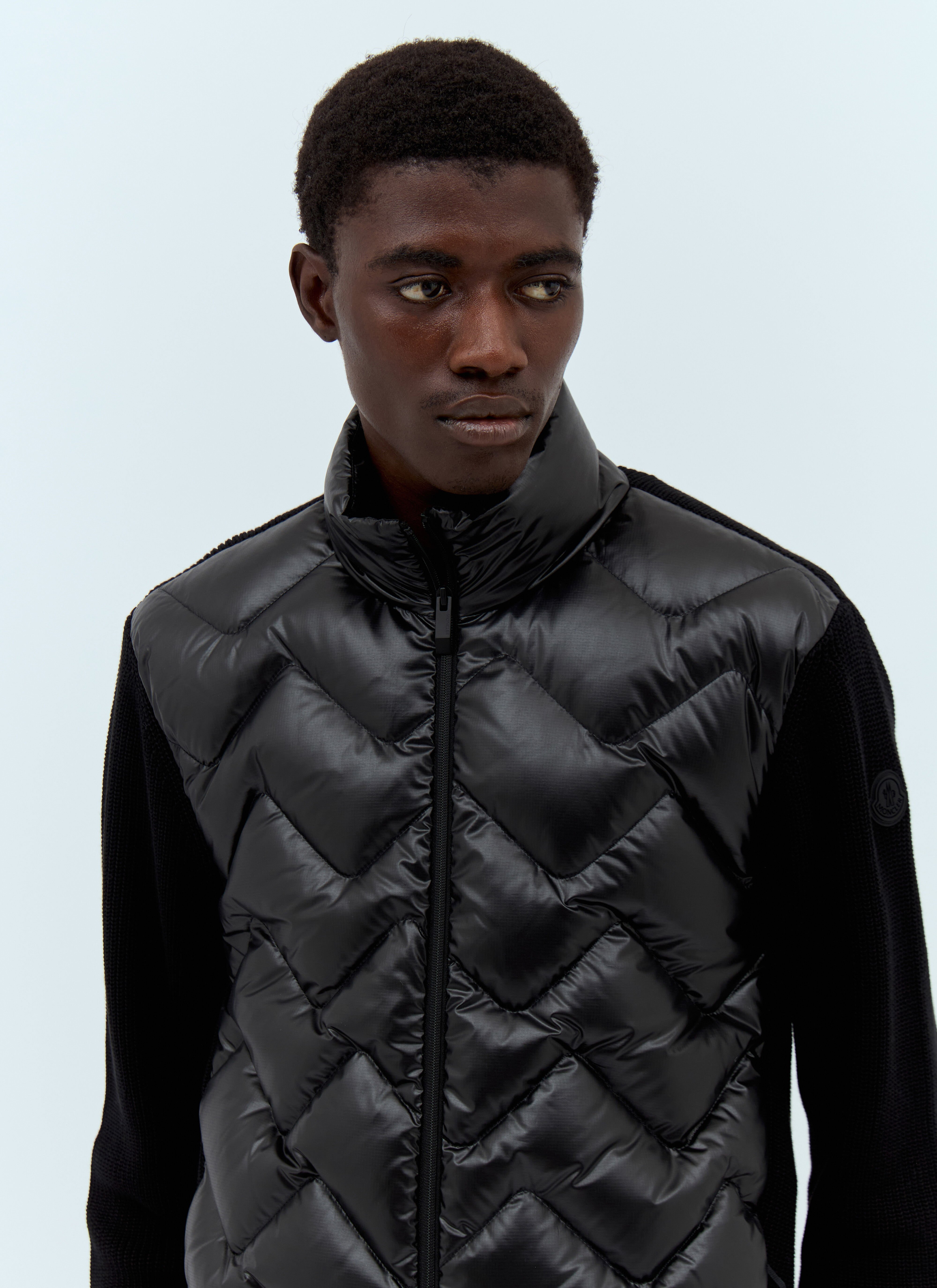 Moncler Men s Padded Zip Up Cardigan in Black LN CC
