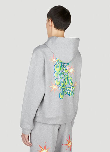 Sky High Farm Workwear Printed Hooded Sweatshirt Grey skh0352012