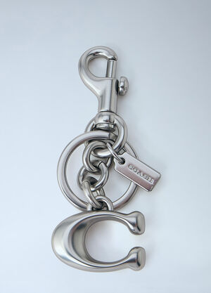 Coach Signature C Bag Charm Silver coa0264030