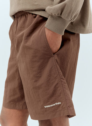 thisisneverthat® Logo Embroidery Jogging Shorts Brown tsn0156009