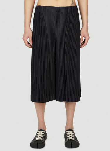 Homme Plissé Issey Miyake Cropped Wide Leg Pants Brown hmp0152010
