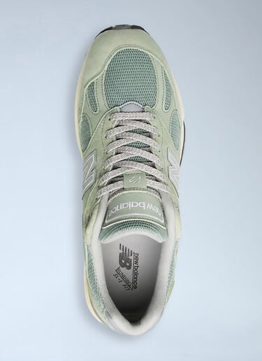 LN-CC® - New Balance: Made in UK 991v2 Sneakers - Green New Balance Made in UK 991v2 Sneakers Green new0364008