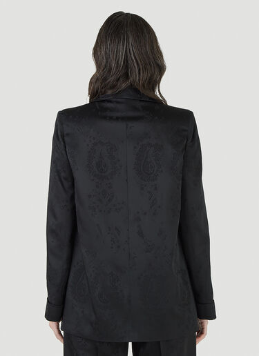 Saint Laurent Jacquard Pyjama Shirt Black sla0244009