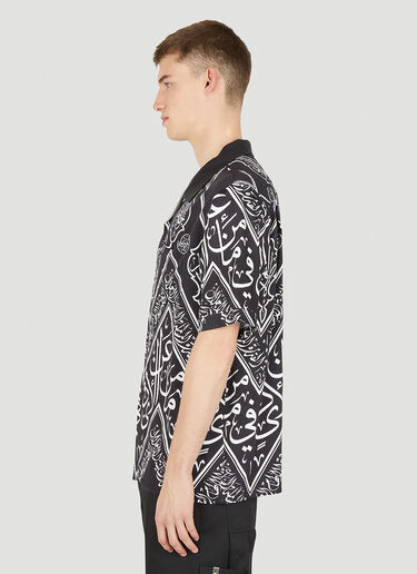 GmbH Graphic Print Bowling Shirt Black gmb0150020