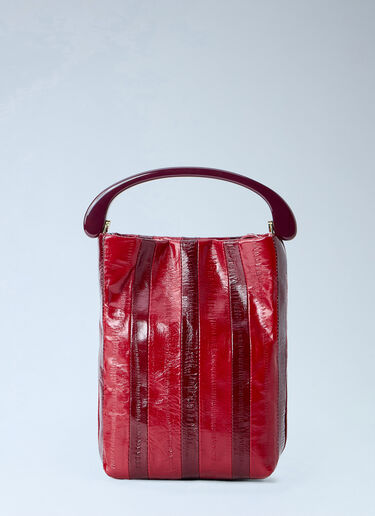 Dries Van Noten Striped Handle Handbag Red dvn0264034