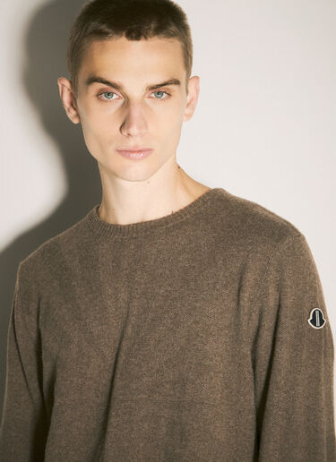 Moncler x Rick Owens Jumbo Crewneck Sweater Brown mcs0358016