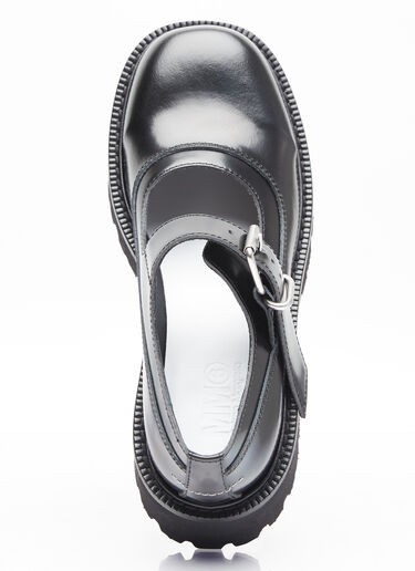 Mary Jane Court Shoe MM6 Maison Margiela Mary Jane Court Shoe Black mmm0253023