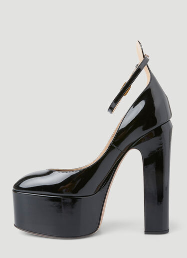 Valentino Mary Jane Platform High Heels Black val0249022