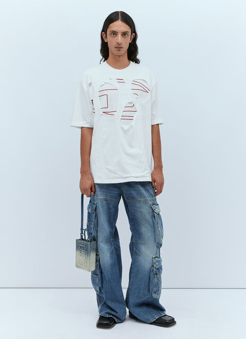 Diesel T-Strapoval Cut-Out T-Shirt Black dsl0154016