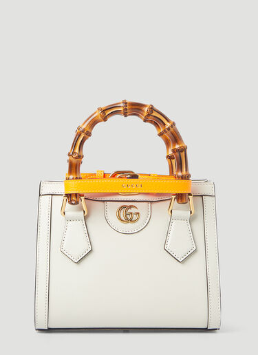 Gucci Diana Bamboo Handle Mini Handbag White guc0245144