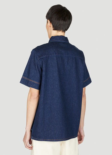 A.P.C. 牛仔短袖衬衫 蓝色 apc0152009