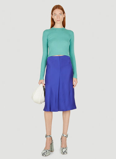 Stella McCartney 골지 크루넥 스웨터 라이트 블루 stm0250002