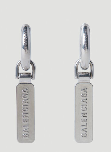 Skate Tag Earrings Balenciaga Skate Tag Earrings Silver bal0251130