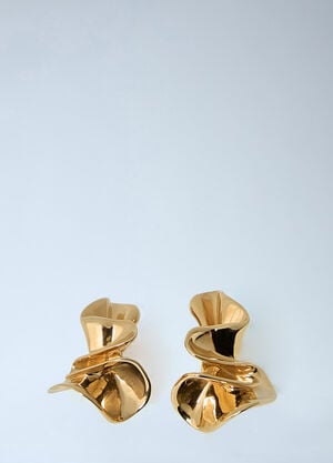Bottega Veneta Small Anemone Earings Gold bov0263041