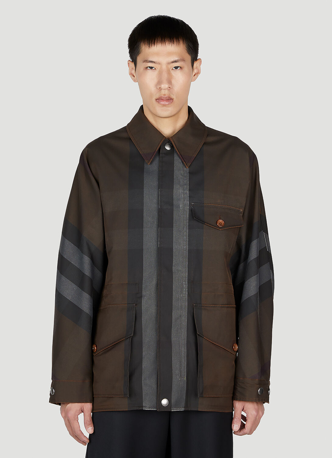 Shop Burberry Classic Check Jacket